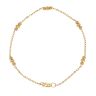 22ct Yellow Gold Trio Bead Fancy Bracelet 7"