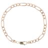 9ct Yellow Gold Figaro Bracelet 7.5"