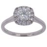 Platinum 0.90ct Brilliant Cut Diamond Cluster Ring