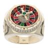 9ct Yellow Gold Spinning Roulette Signet Ring