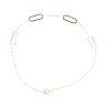 9ct Yellow Gold Paperclip Bracelet 7.5"