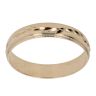 9ct Yellow Gold Patterned Wedding Band 4.15mm