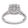18ct White Gold 0.75ct Brilliant Cut Diamond Cluster Ring