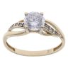9ct Yellow Gold Cubic Zirconia Solitaire Ring
