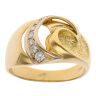 18ct Yellow Gold 0.15ct Brilliant Cut Diamond Fancy Ring