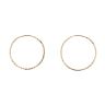 9ct Yellow Gold Diamond Cut Hoop Earrings