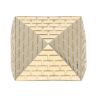 9ct Yellow Gold Pyramid Ring