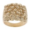 9ct Yellow Gold Heavyweight 5 Row Keeper Ring
