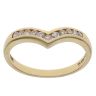 18ct Yellow Gold 0.20ct Brilliant Cut Diamond Wishbone Ring