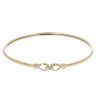 9ct Yellow Gold Double Loop Hinged Bangle