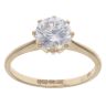 9ct Yellow Gold Cubic Zirconia Single Stone Ring