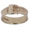 9ct Yellow Gold Patterned Buckle Ring