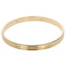 18ct Yellow Gold Line Patterned Bangle