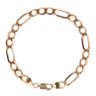 9ct Yellow Gold Figaro Bracelet 8"
