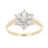 18ct Yellow Gold 1.00ct Diamond Cluster Ring