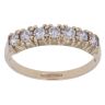 9ct Yellow Gold Cubic Zirconia Half Eternity Ring