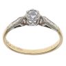18ct Yellow Gold 0.10ct Brilliant Cut Diamond Solitaire Ring