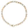 14ct Yellow, White and Rose Gold Fancy Bracelet 7"