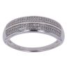 9ct White Gold 0.20ct Brilliant Cut Diamond Fancy Ring