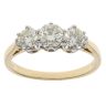 18ct Yellow Gold 1.50ct Brilliant Cut Diamond Trilogy Ring