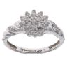 9ct White Gold 0.25ct Brilliant Cut Diamond Cluster Ring