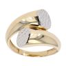 14ct Yellow and White Gold Twist Ring