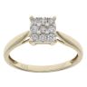 9ct Yellow Gold 0.20ct Brilliant Cut Diamond Cluster Ring