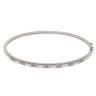9ct White Gold 0.25ct Single Cut Diamond Bangle