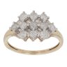 9ct Yellow Gold 0.80ct Brilliant Cut Diamond Cluster Ring