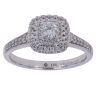 18ct White Gold 0.53ct Brilliant Cut Diamond Cluster Ring