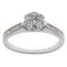 9ct White Gold 0.50ct Brilliant Cut Diamond Cluster Ring