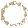 9ct Yellow Gold Patterned Tulip Bracelet 8.5"