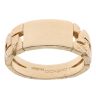 9ct Yellow Gold Curb Patterned Signet Ring