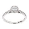 18ct White Gold 0.40cts Halo Diamond Cluster Ring