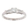 9ct White Gold 0.25ct Diamond Solitaire Ring