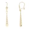9ct Yellow Gold Patterned Drop Earrings