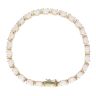 14ct Yellow Gold Created Opal Bracelet 7.5"