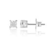 9ct White Gold Princess Cut Lab Grown 0.50Ct Diamond Studs