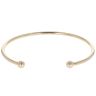 9ct Yellow Gold Plain Torque Bangle