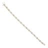 9ct Yellow Gold 1.00ct Brilliant Cut Diamond Daisy Bracelet 7"