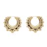 9ct Yellow Gold Large Fancy Creole Earrings