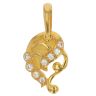22ct Yellow Gold Cubic Zirconia Paisley Pendant