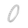 9ct White Gold 0.25ct Natural Diamond Microset Eternity Ring