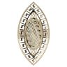 14ct Yellow Gold Oval Greek Key Ring