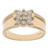 18ct Yellow Gold 0.70ct Brilliant Cut Diamond Cluster Ring