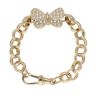 9ct Yellow Gold Cubic Zirconia Butterfly Belcher Bracelet 6"
