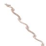 9ct White Gold Cubic Zirconia Bracelet 6.5"