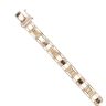 14ct Yellow and White Gold Openwork Fancy Bracelet 7.5"
