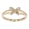 14ct Yellow Gold Child's Cubic Zirconia Butterfly Ring