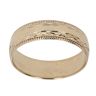 9ct Yellow Gold Patterned Wedding Band 5.1mm